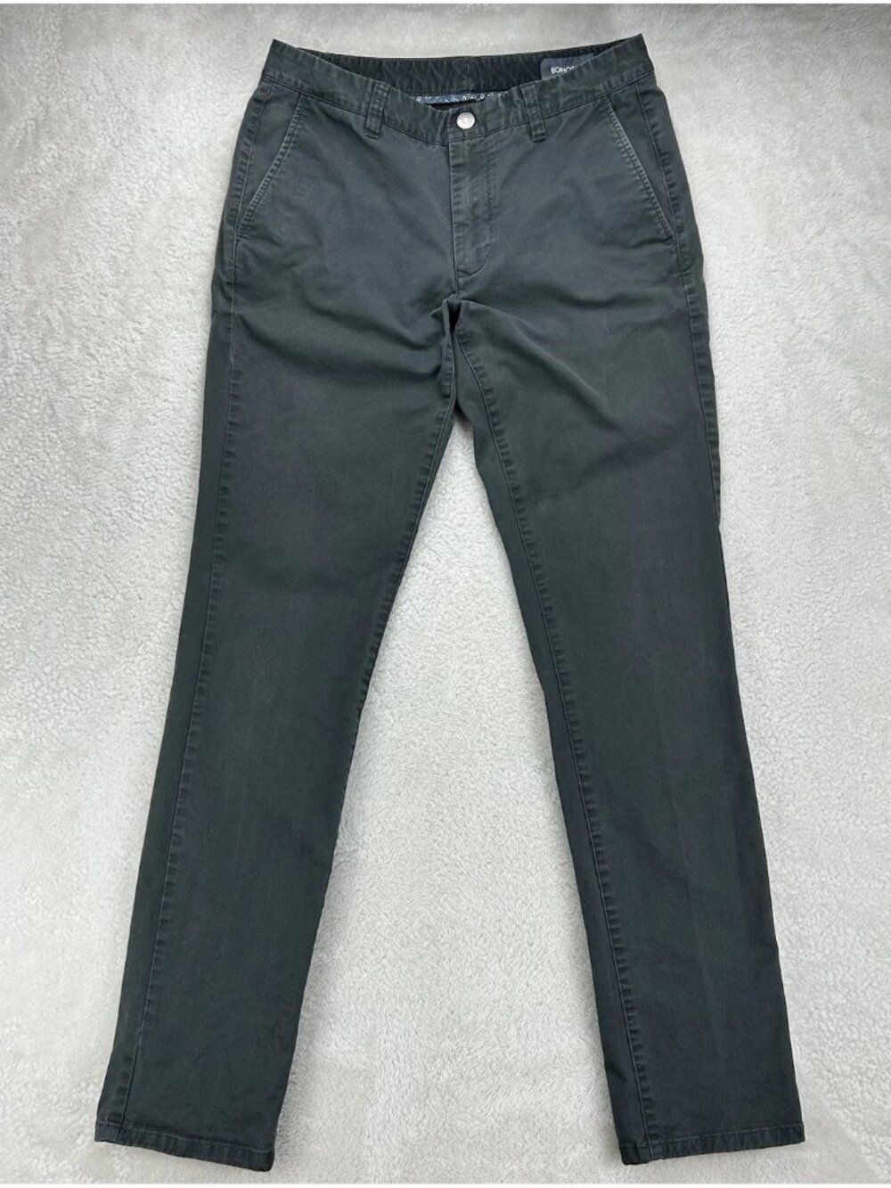 Bonobos Pants Men 31x34 Charcoal Tailored Fit Chino Stretch Trouser (31x32)